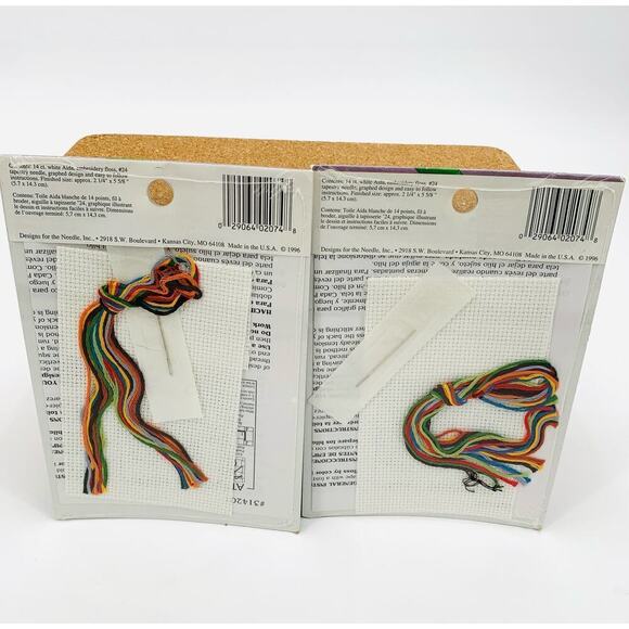 VTG 1996 In the Garden Lot of 2 Unopened Cross Stitch Kits Bookmark Signet #2074 - Picture 2 of 5